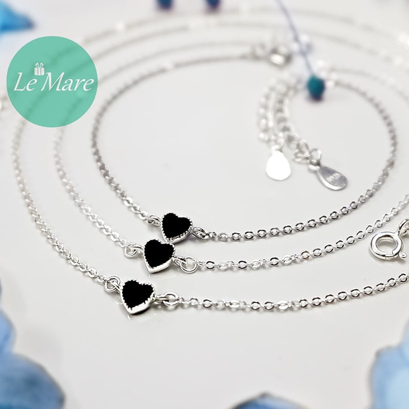 BST Little black heart - say đắm trang sức nhỏ xinh Le'mare Jewelry LMJ