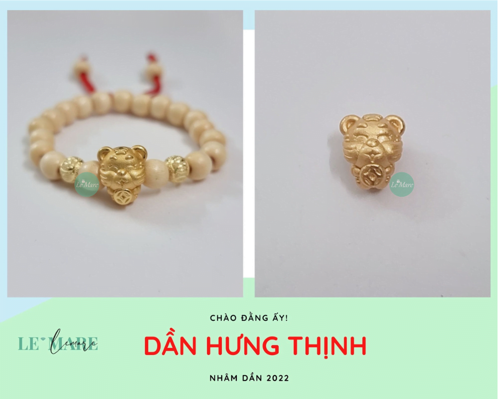 Bộ sưu tập charm bạc cho em bé Nhâm Dần 2022 Le'mare Jewelry LMJ