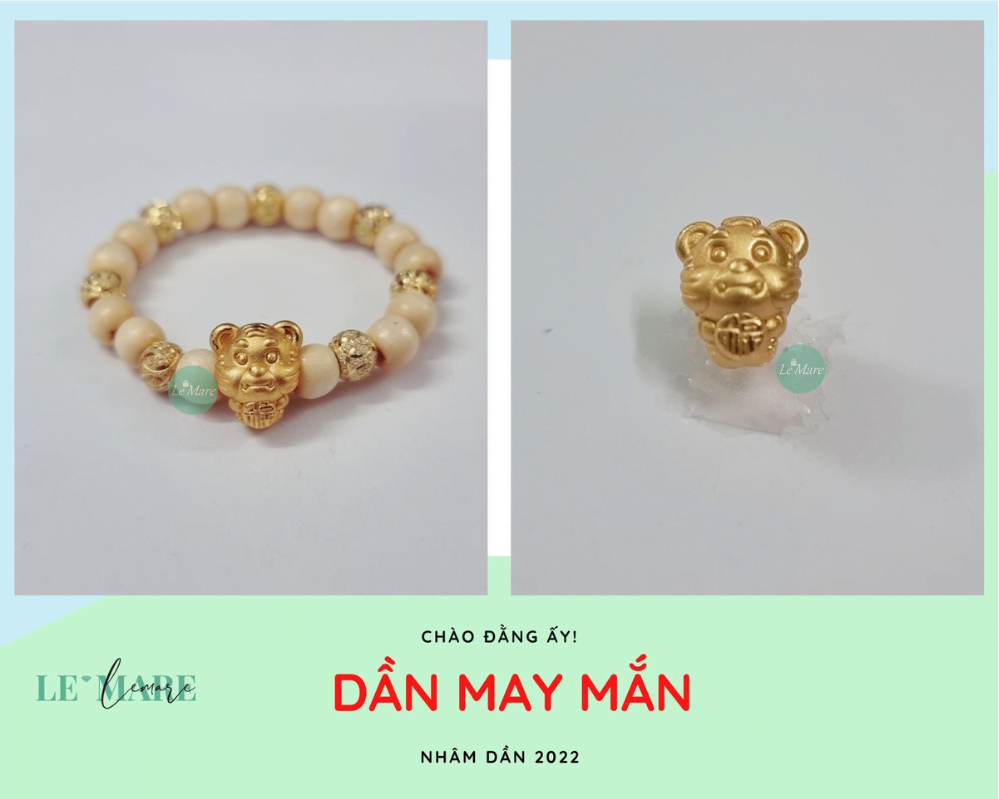 Bộ sưu tập charm bạc cho em bé Nhâm Dần 2022 Le'mare Jewelry LMJ