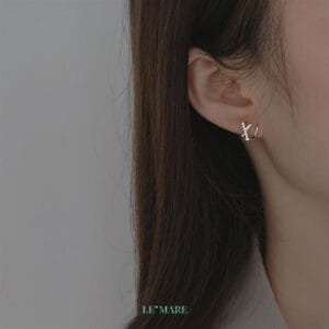 Khuyên tai bạc G4357 Le'mare Jewelry LMJ