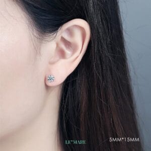 Khuyên tai bạc SE0012 Le'mare Jewelry LMJ