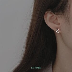 Khuyên tai bạc G4357 Le'mare Jewelry LMJ