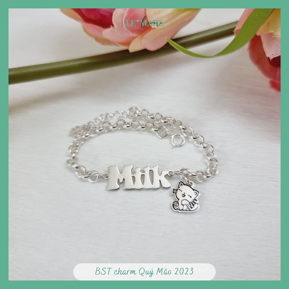 BST quà tặng Lắc Bạc cho bé tuổi Mèo Le'mare Jewelry LMJ