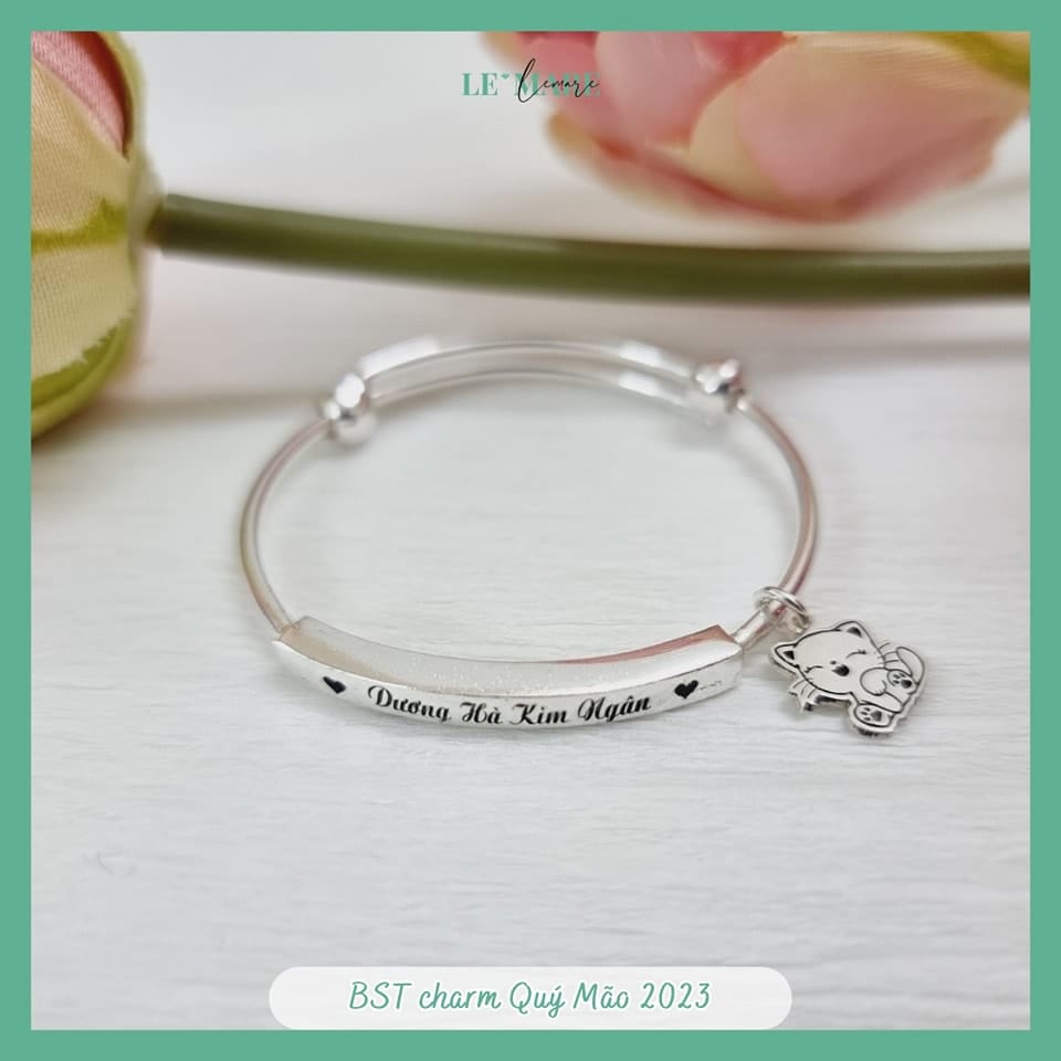 BST quà tặng Lắc Bạc cho bé tuổi Mèo Le'mare Jewelry LMJ