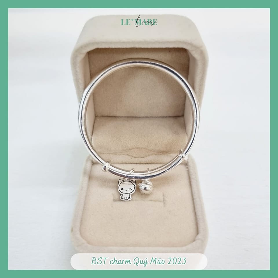 BST quà tặng Lắc Bạc cho bé tuổi Mèo Le'mare Jewelry LMJ