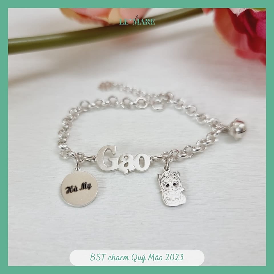 BST quà tặng Lắc Bạc cho bé tuổi Mèo Le'mare Jewelry LMJ