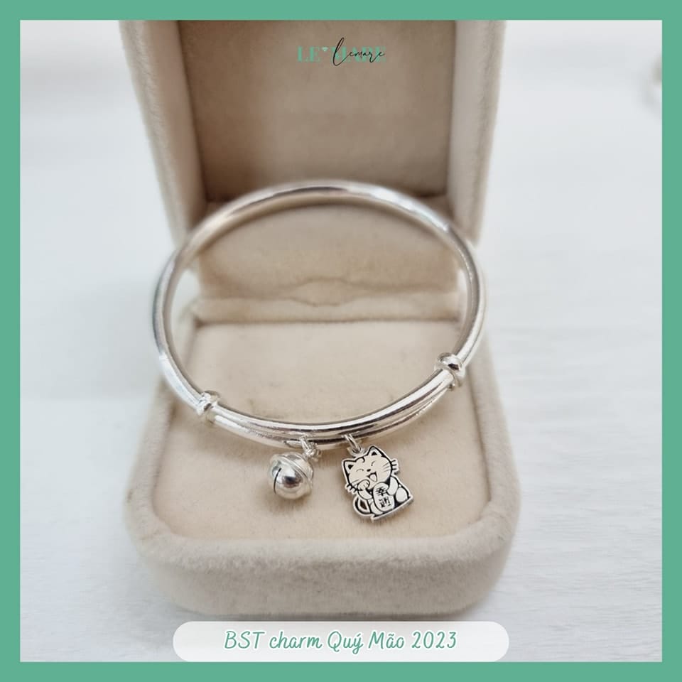 BST quà tặng Lắc Bạc cho bé tuổi Mèo Le'mare Jewelry LMJ