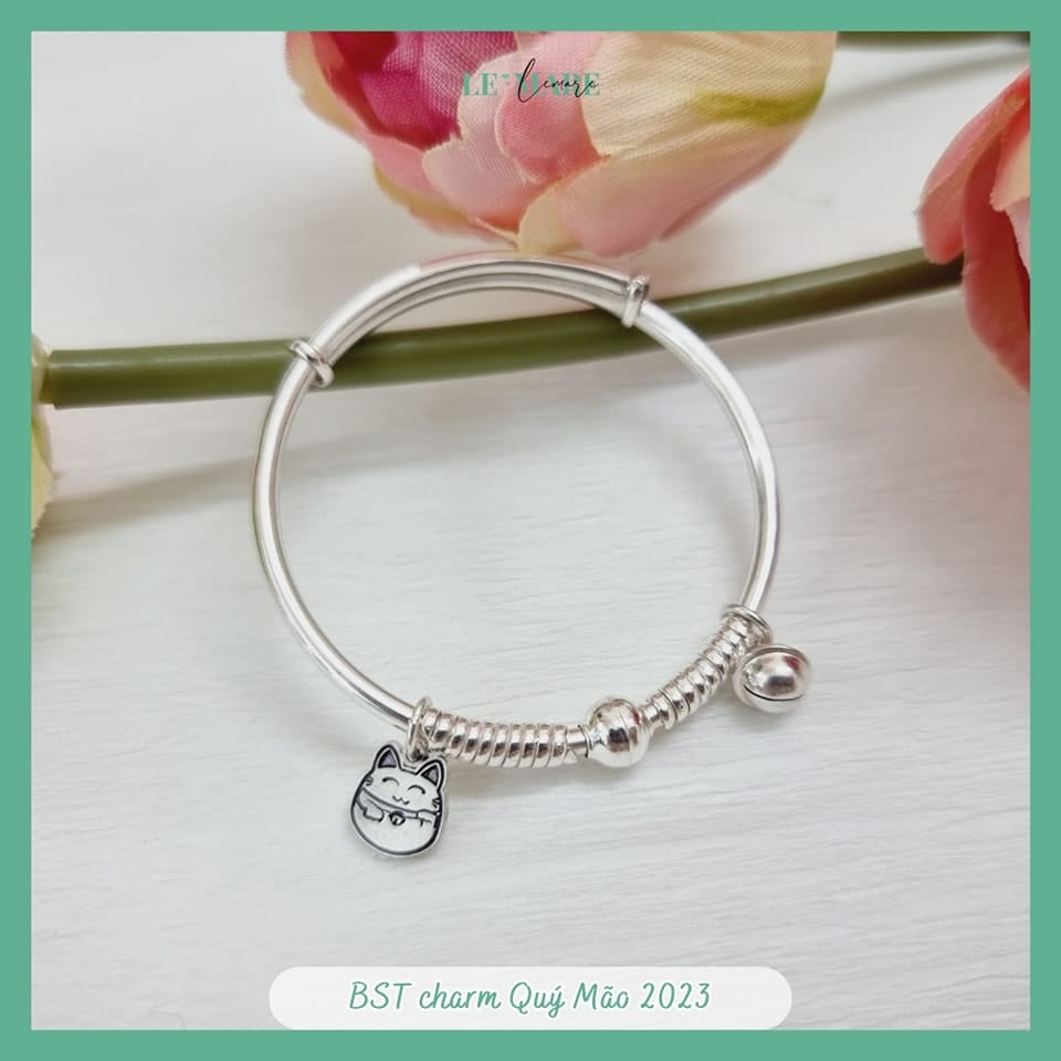 BST quà tặng Lắc Bạc cho bé tuổi Mèo Le'mare Jewelry LMJ