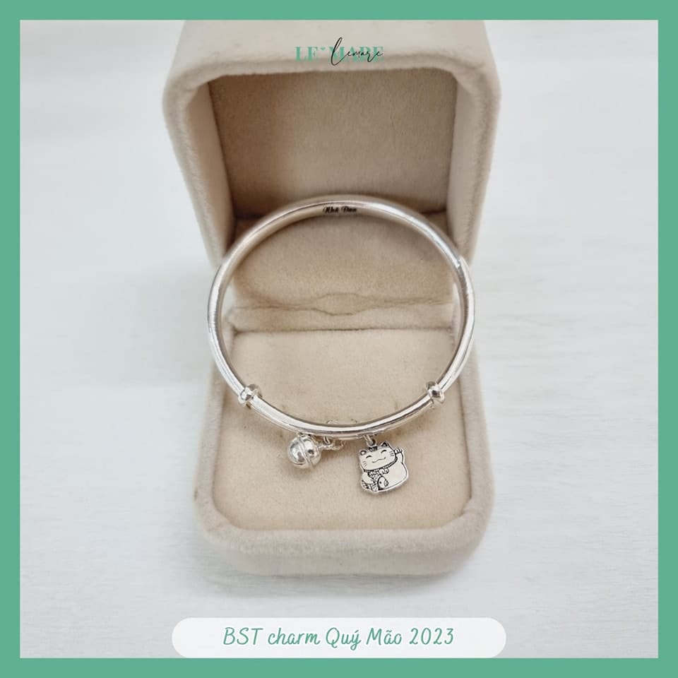 BST quà tặng Lắc Bạc cho bé tuổi Mèo Le'mare Jewelry LMJ