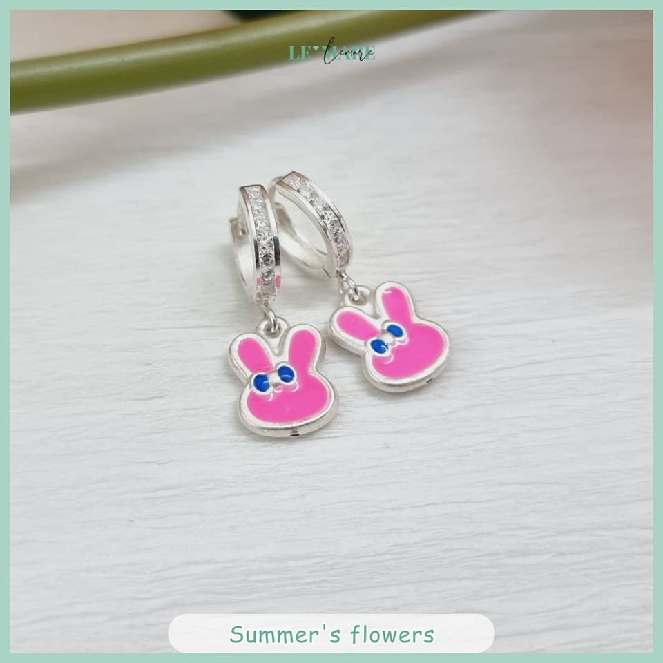 BST Khuyên tai Bạc cho bé yêu - Niềm vui rực rỡ Le'mare Jewelry LMJ