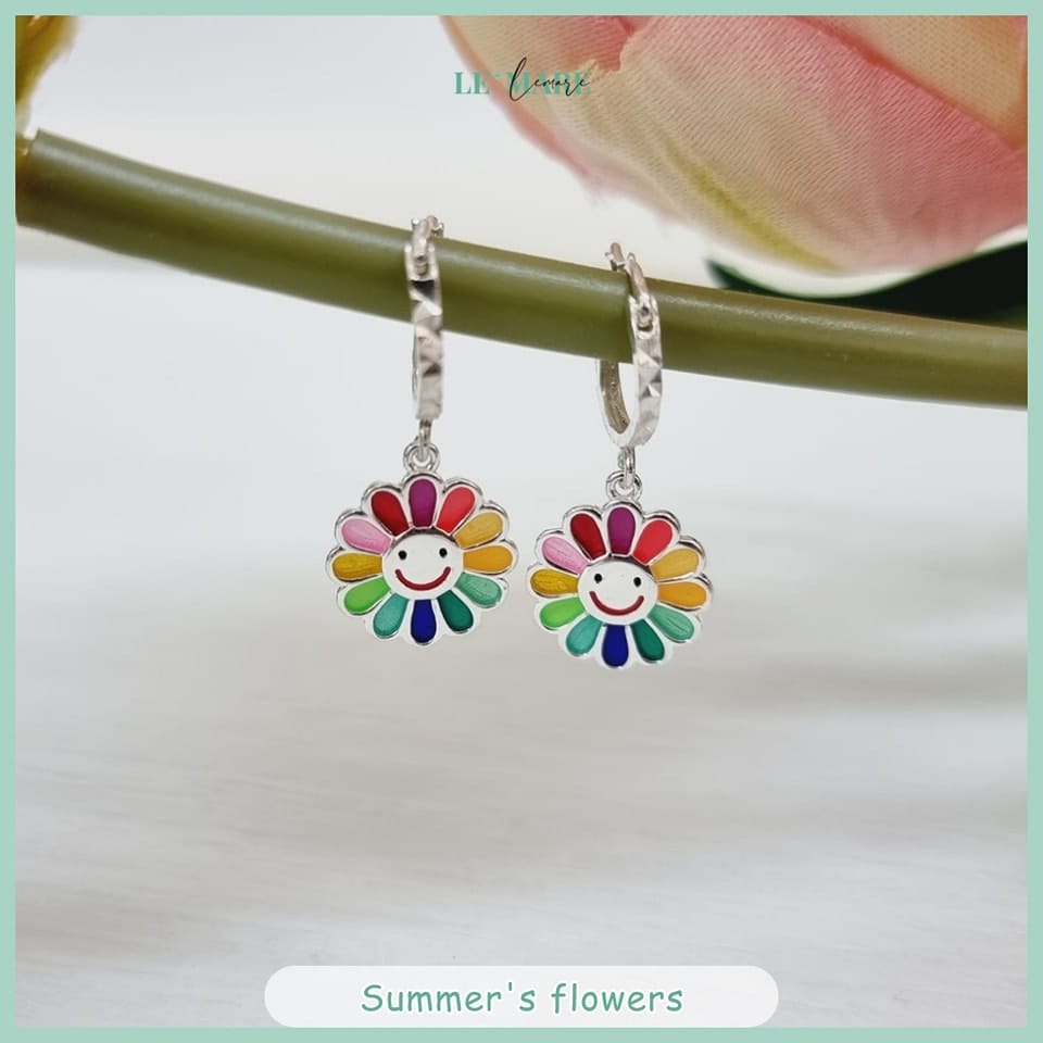 BST Khuyên tai Bạc cho bé yêu - Niềm vui rực rỡ Le'mare Jewelry LMJ