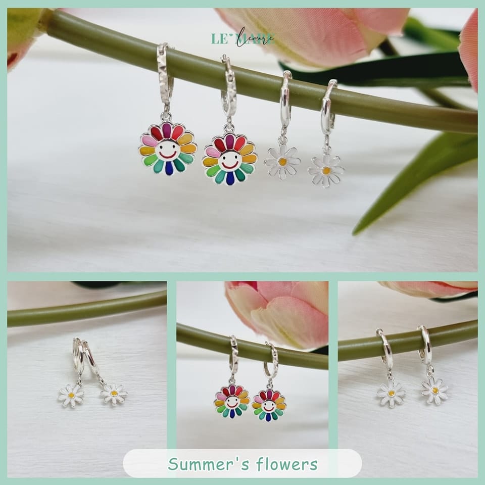BST Khuyên tai Bạc cho bé yêu - Niềm vui rực rỡ Le'mare Jewelry LMJ
