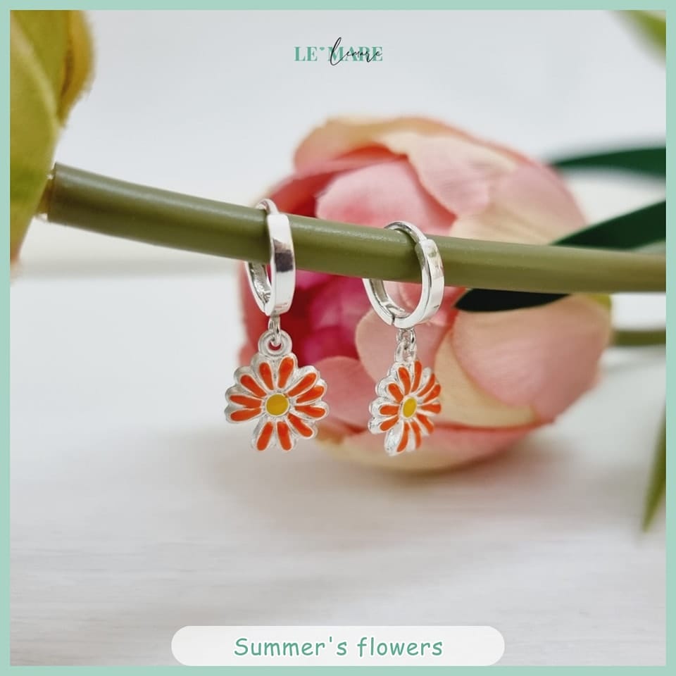 BST Khuyên tai Bạc cho bé yêu - Niềm vui rực rỡ Le'mare Jewelry LMJ