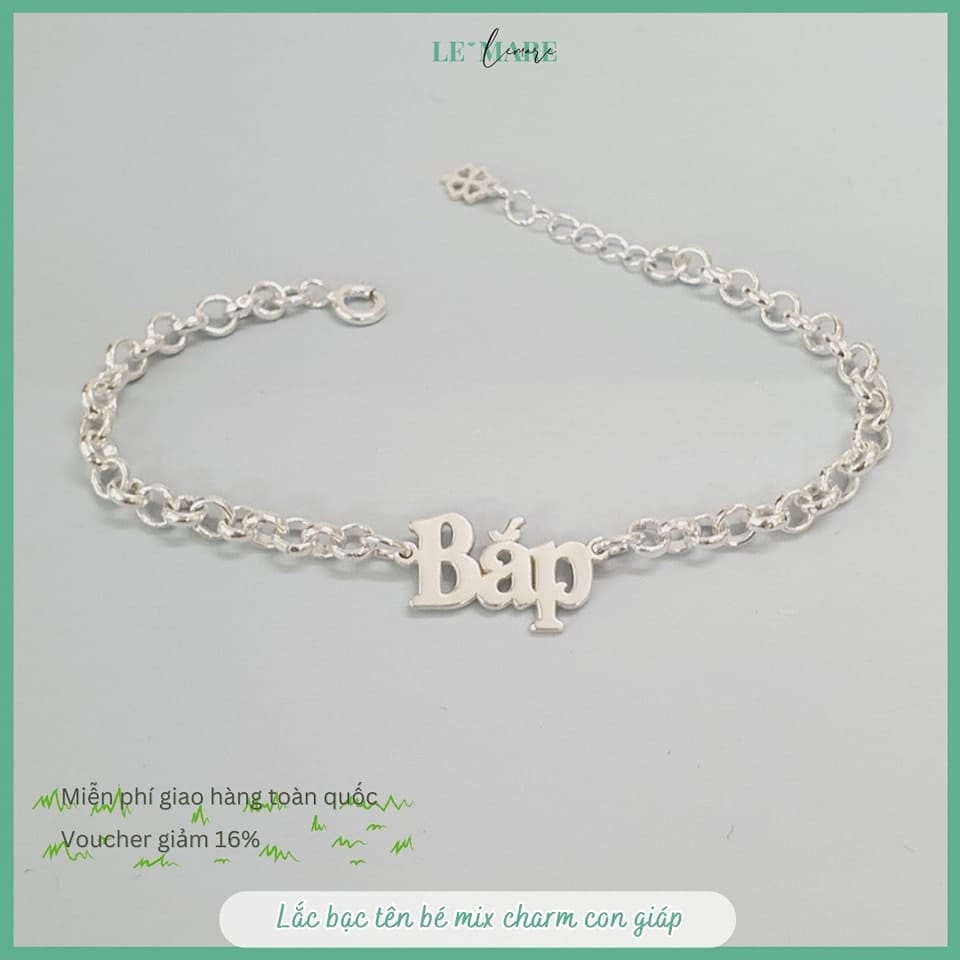 BST Lắc theo tên bé yêu, món quà lưu dấu yêu thương của cha mẹ Le'mare Jewelry LMJ