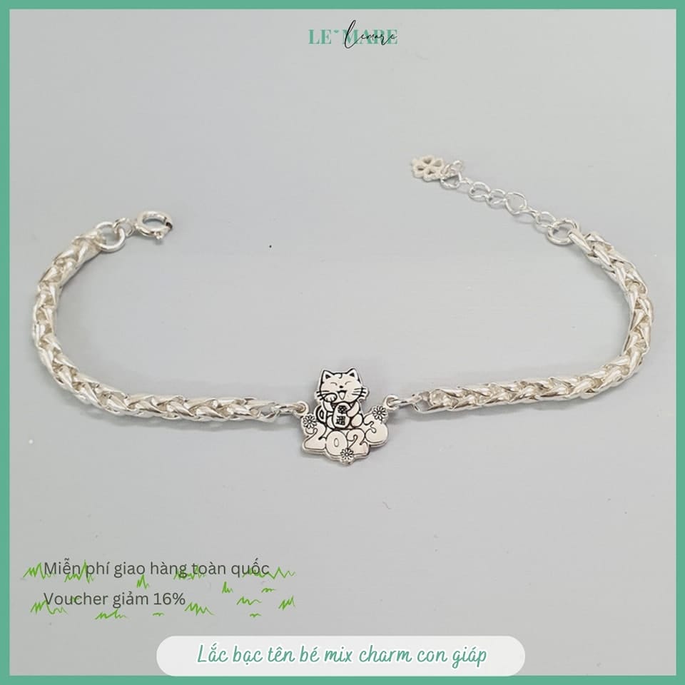 BST Lắc theo tên bé yêu, món quà lưu dấu yêu thương của cha mẹ Le'mare Jewelry LMJ