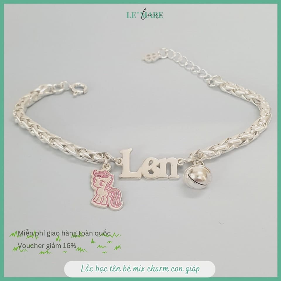 BST Lắc theo tên bé yêu, món quà lưu dấu yêu thương của cha mẹ Le'mare Jewelry LMJ