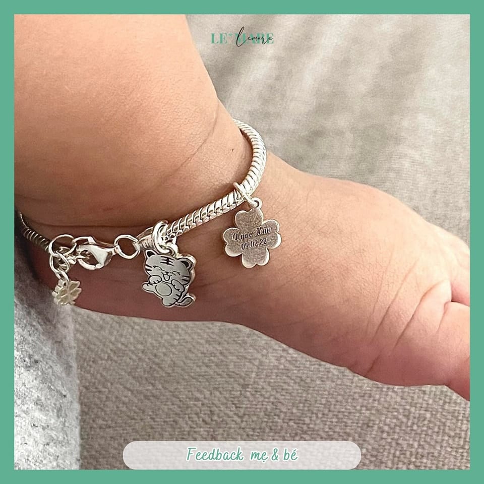 BST Lắc theo tên bé yêu, món quà lưu dấu yêu thương của cha mẹ Le'mare Jewelry LMJ