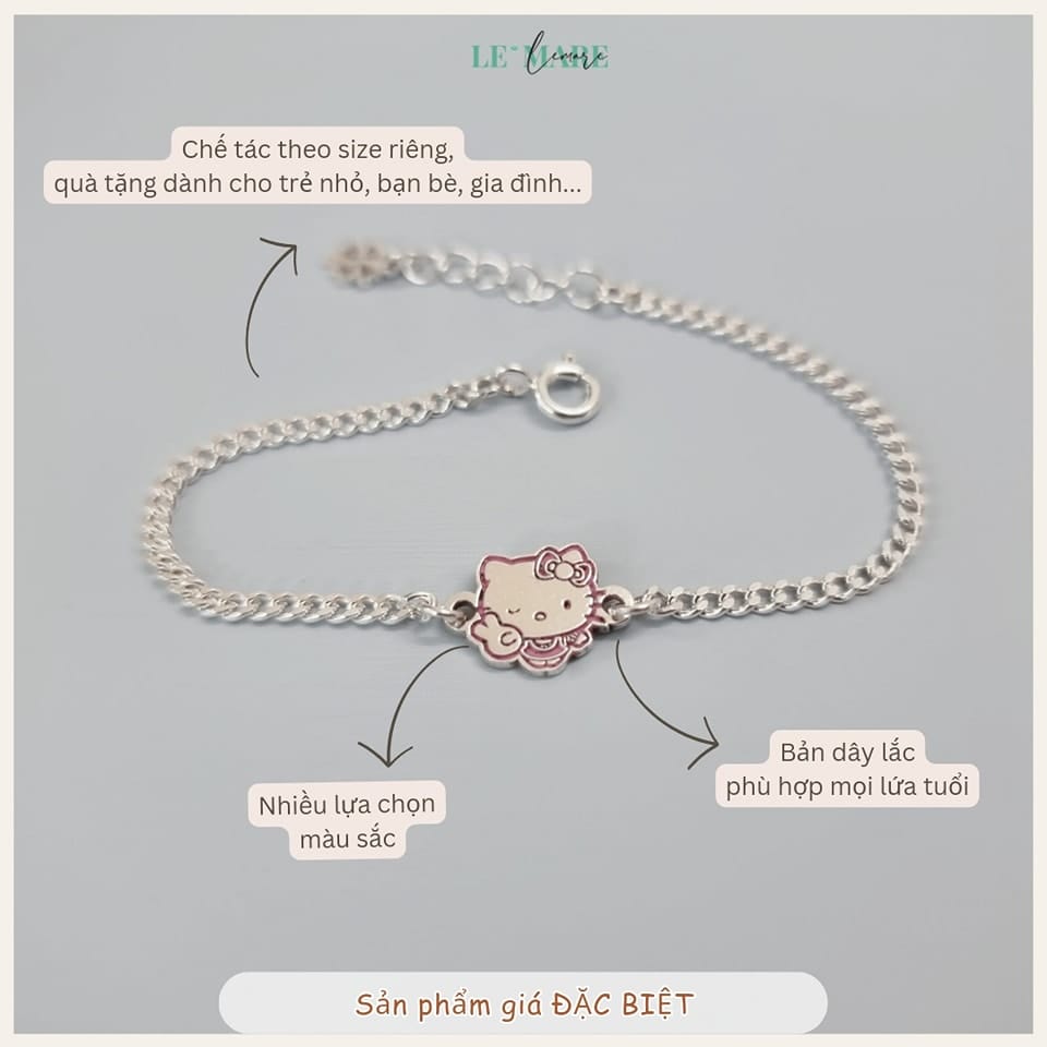 Lắc Bạc mini giảm giá 40% & freeship Le'mare Jewelry LMJ