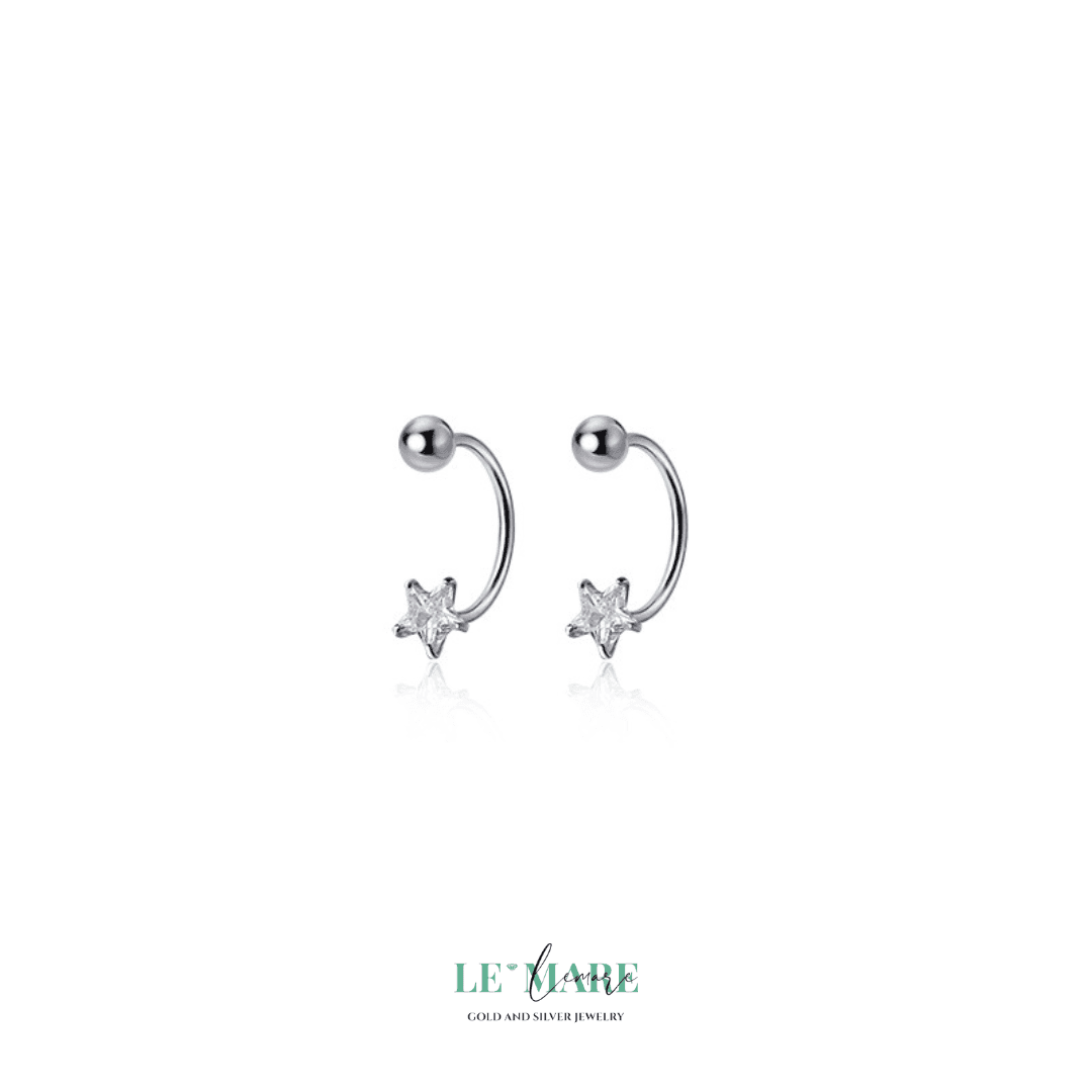 Khuyên tai bạc Le'Mare Jewelry G9427 Le'mare Jewelry LMJ