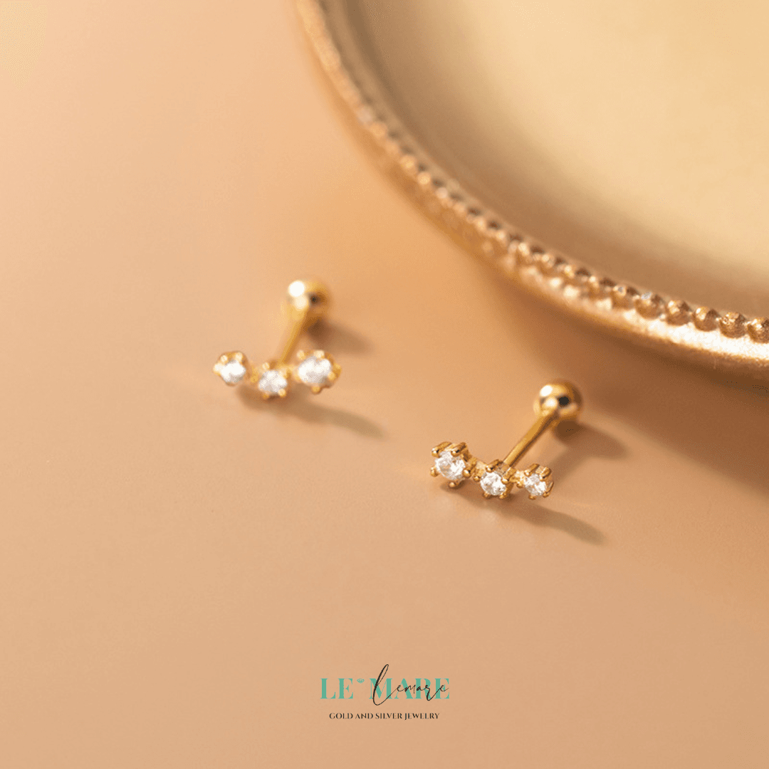 Khuyên tai bạc Le'Mare Jewelry G9405 Le'mare Jewelry LMJ