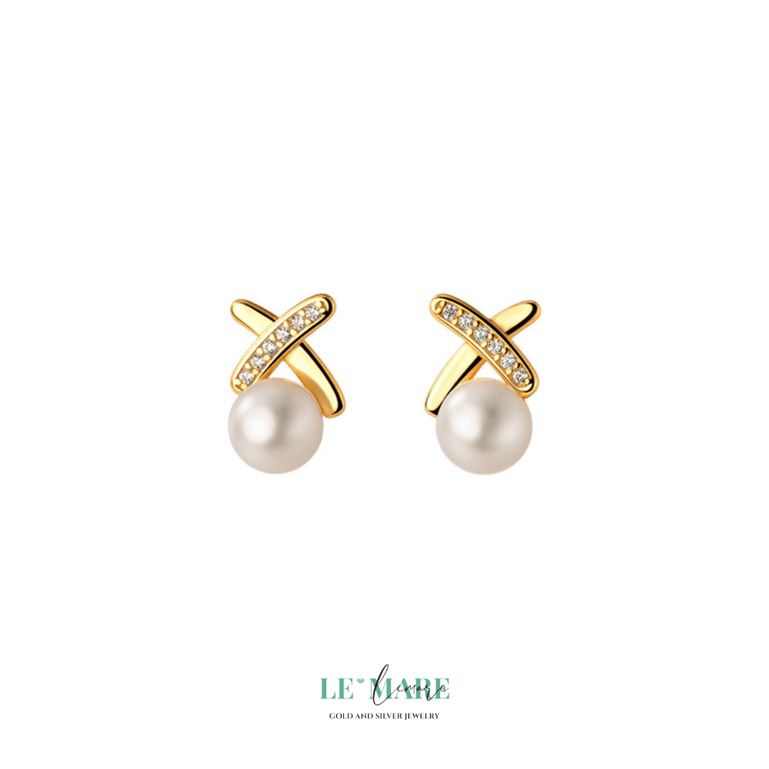 Khuyên tai bạc Le'Mare Jewelry G8965 Le'mare Jewelry LMJ