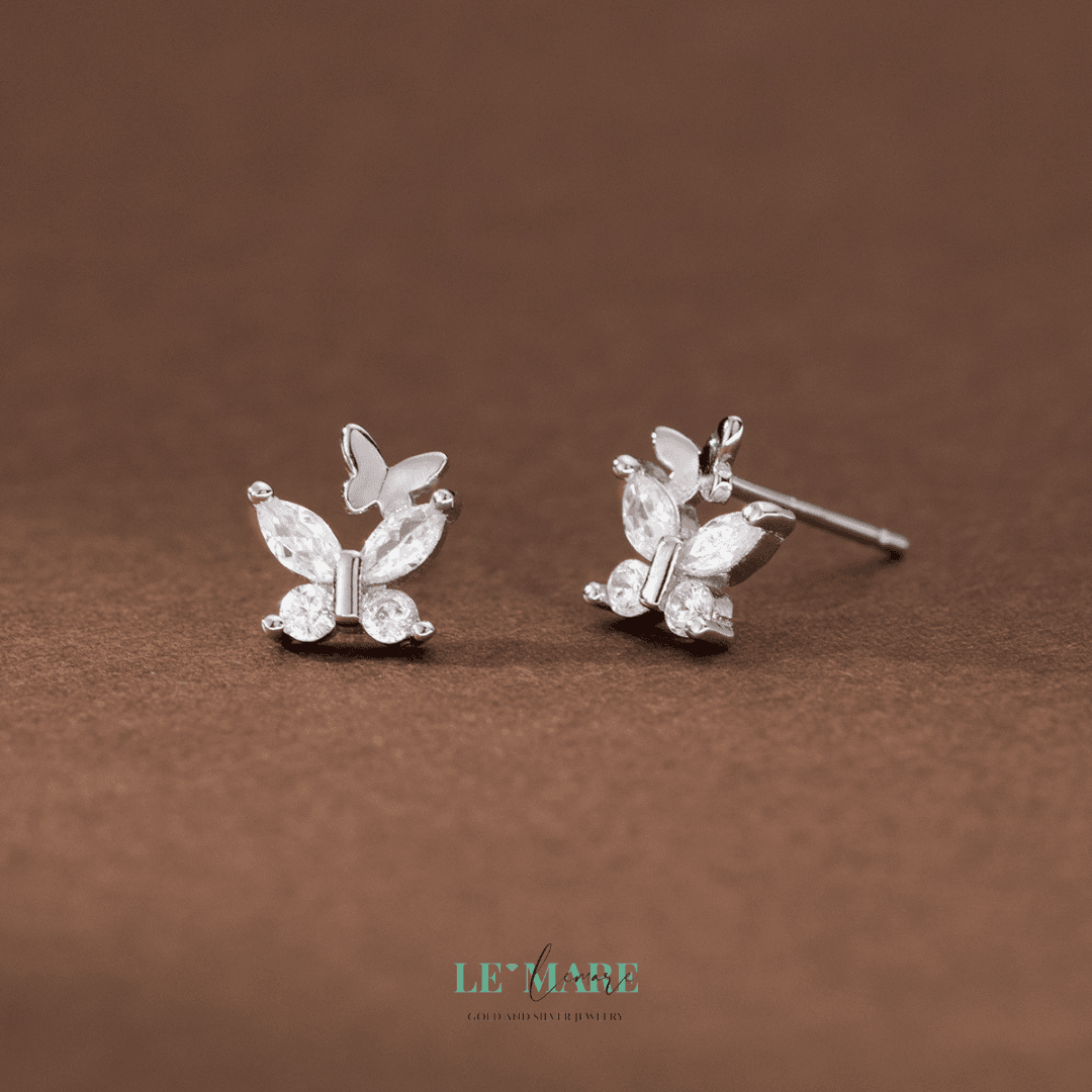 Khuyên tai bạc Le'Mare Jewelry M04404 Le'mare Jewelry LMJ