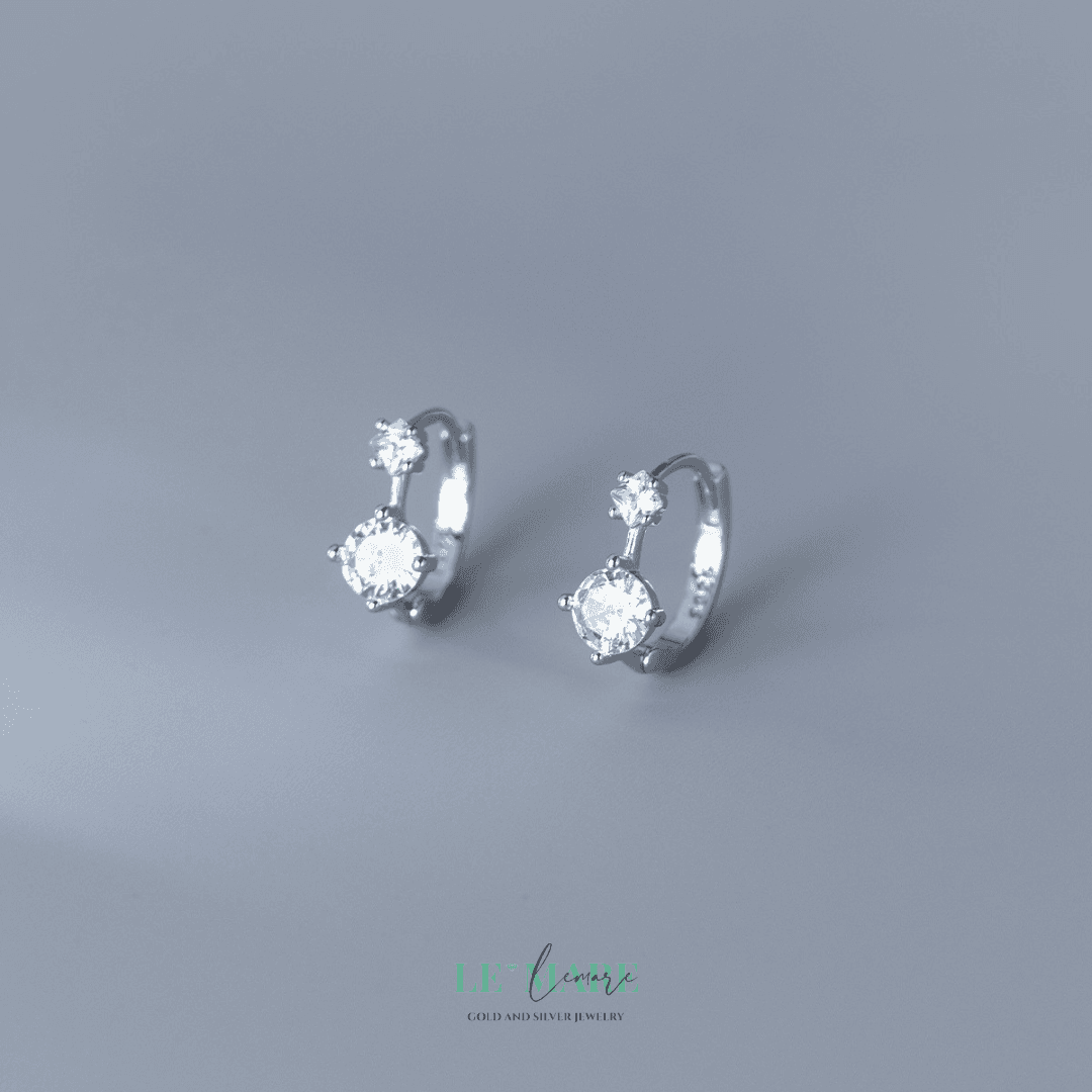 Khuyên tai bạc Le'Mare Jewelry M01319 Le'mare Jewelry LMJ