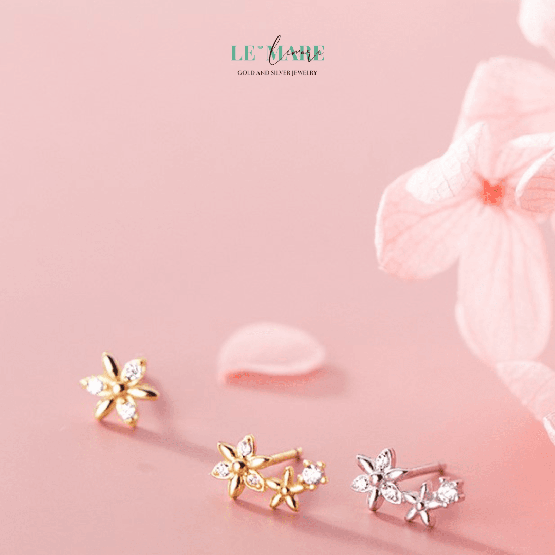 Khuyên tai bạc Le'Mare Jewelry G6378 Le'mare Jewelry LMJ