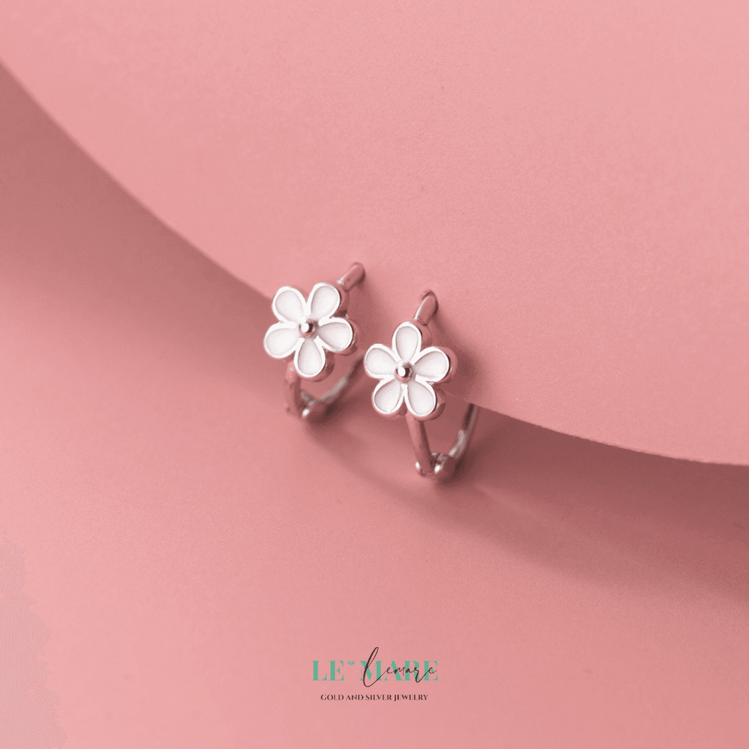 Khuyên tai bạc Le'Mare Jewelry M03547 Le'mare Jewelry LMJ