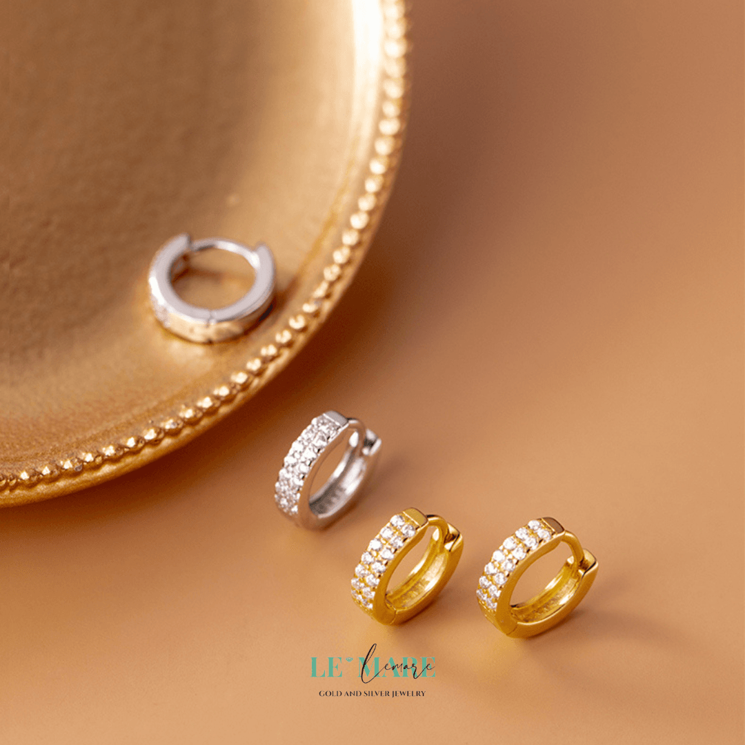 Khuyên tai bạc Le'Mare Jewelry G8951 Le'mare Jewelry LMJ