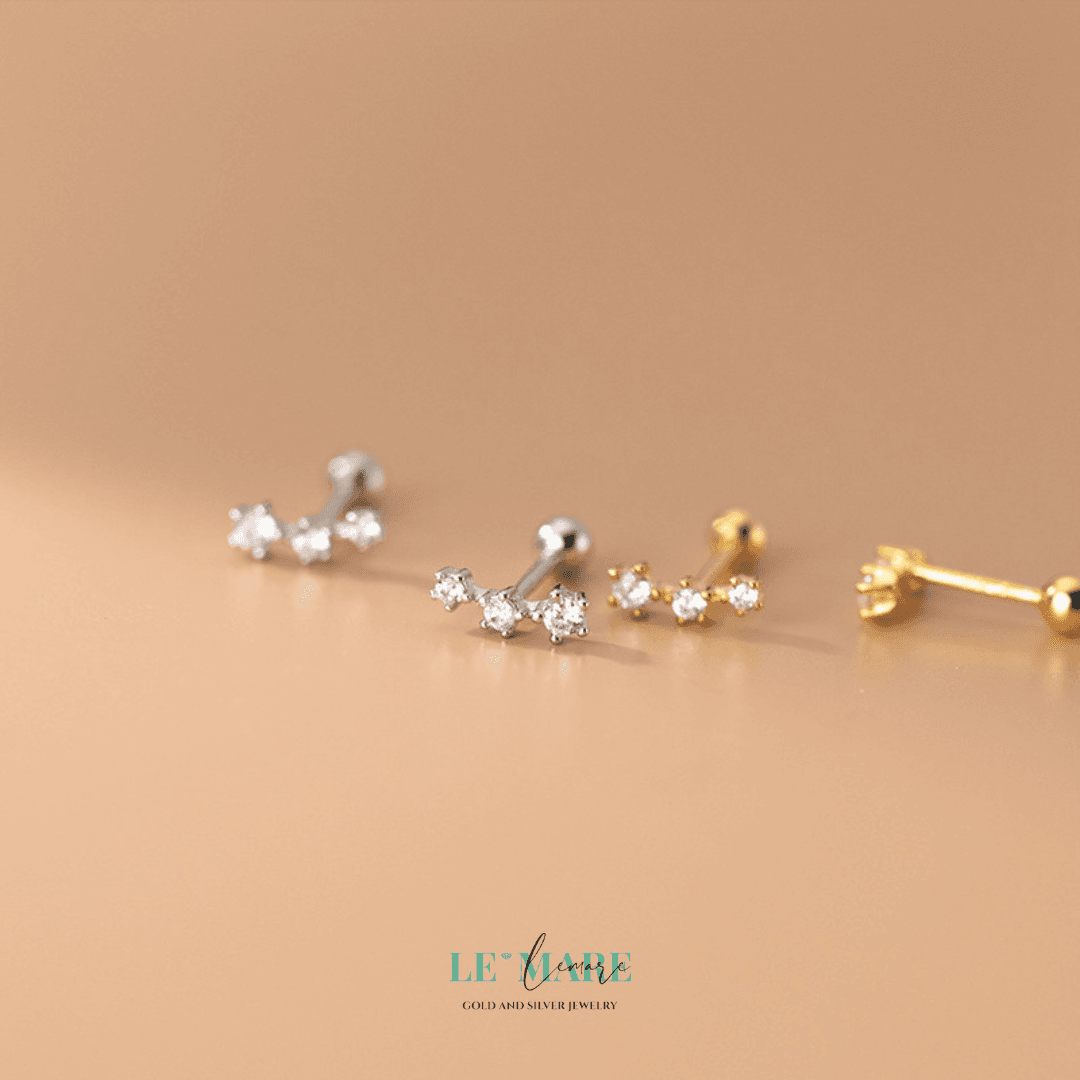 Khuyên tai bạc Le'Mare Jewelry G9405 Le'mare Jewelry LMJ