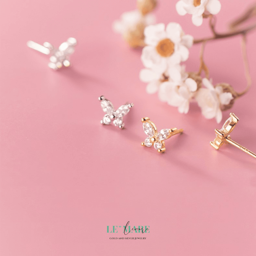 Khuyên tai bạc Le'Mare Jewelry G6460 Le'mare Jewelry LMJ