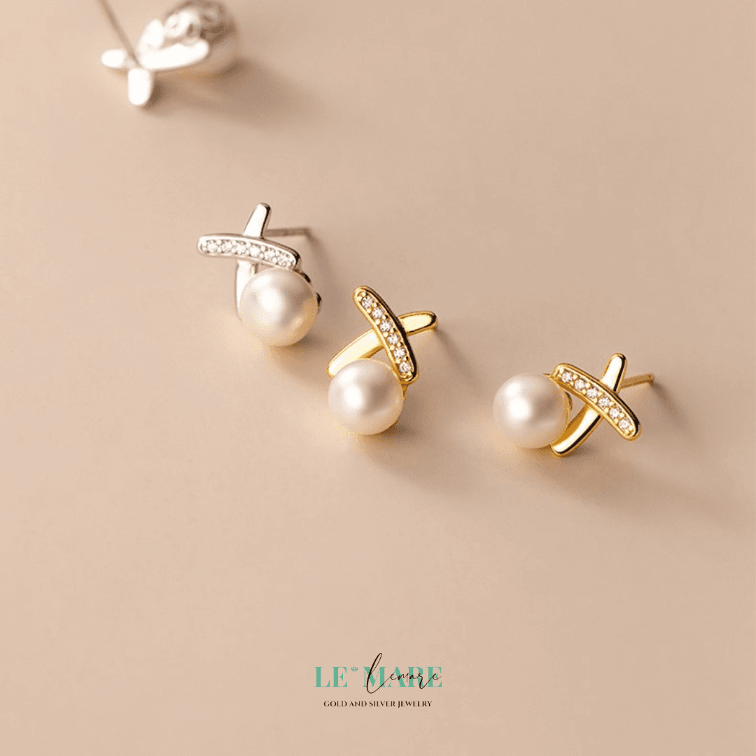 Khuyên tai bạc Le'Mare Jewelry G8965 Le'mare Jewelry LMJ