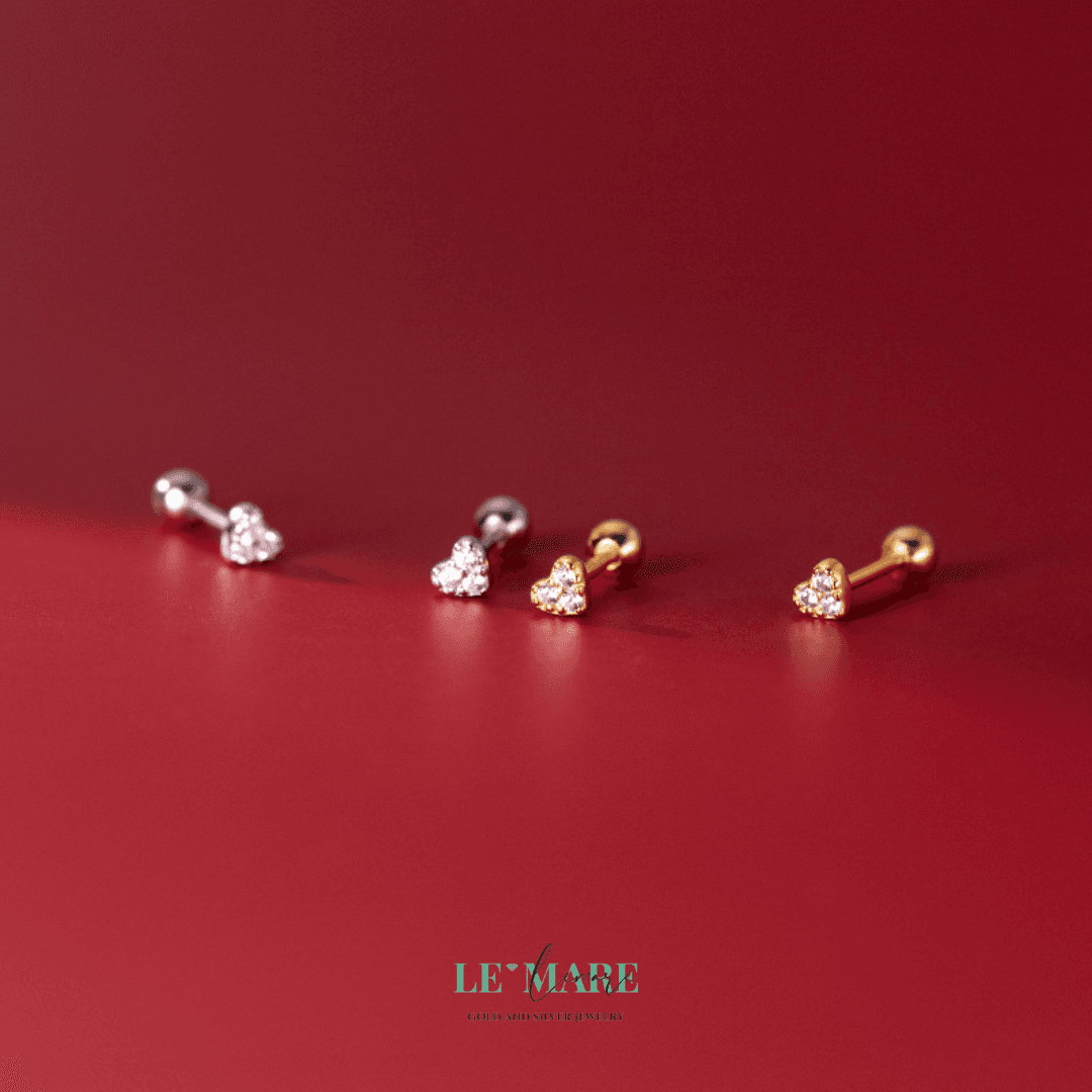 Khuyên tai bạc Le'Mare Jewelry M00081 Le'mare Jewelry LMJ