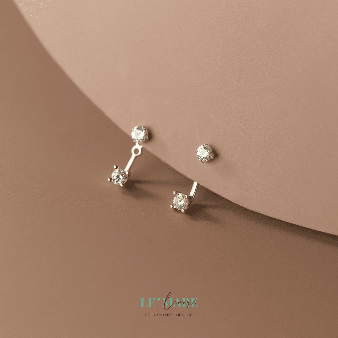 Khuyên tai bạc Le'Mare Jewelry M02729 Le'mare Jewelry LMJ