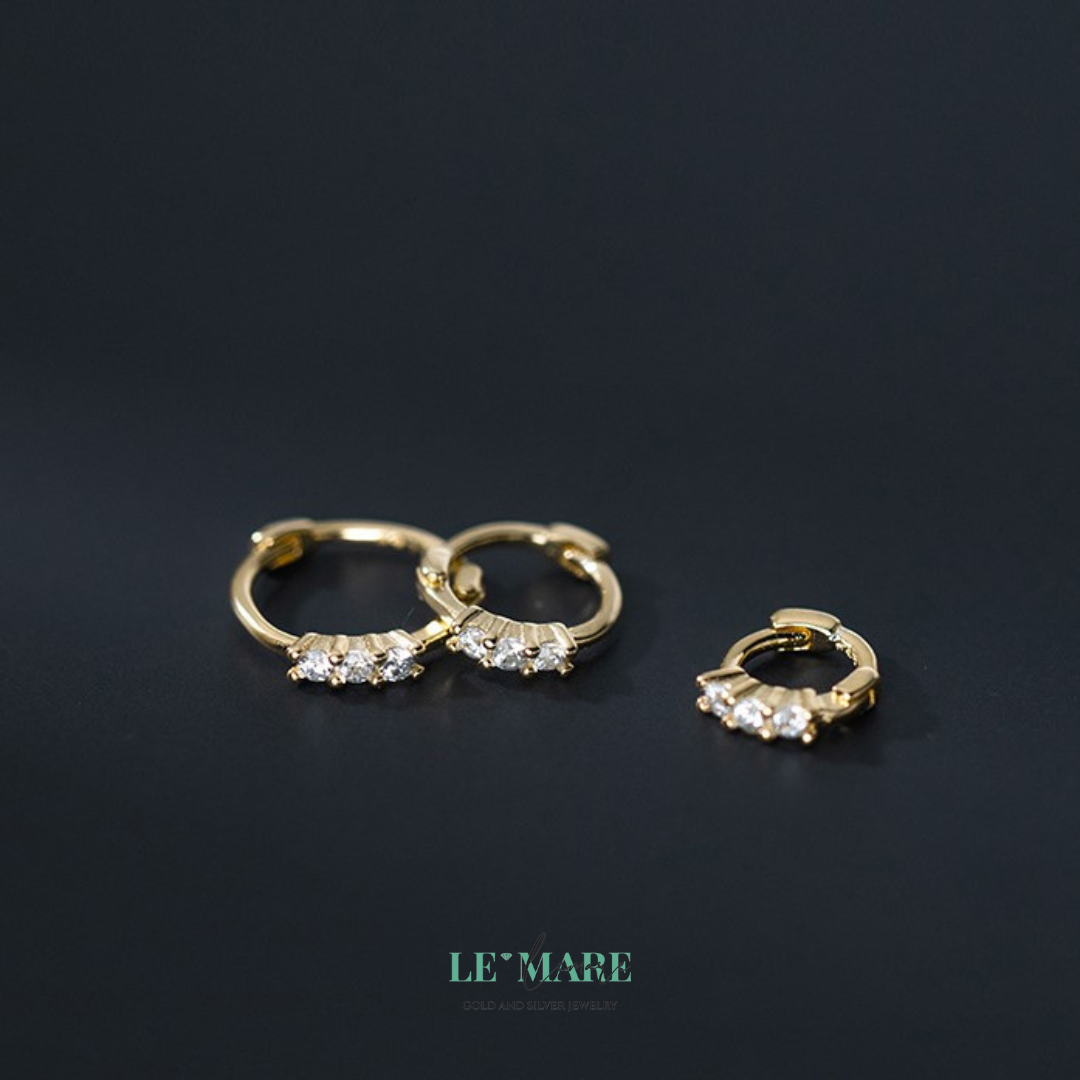 Khuyên tai bạc Le'Mare Jewelry G9046 Le'mare Jewelry LMJ