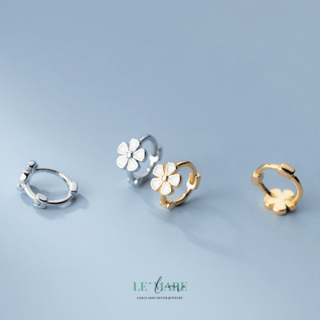 Khuyên tai bạc Le'Mare Jewelry M01439 Le'mare Jewelry LMJ