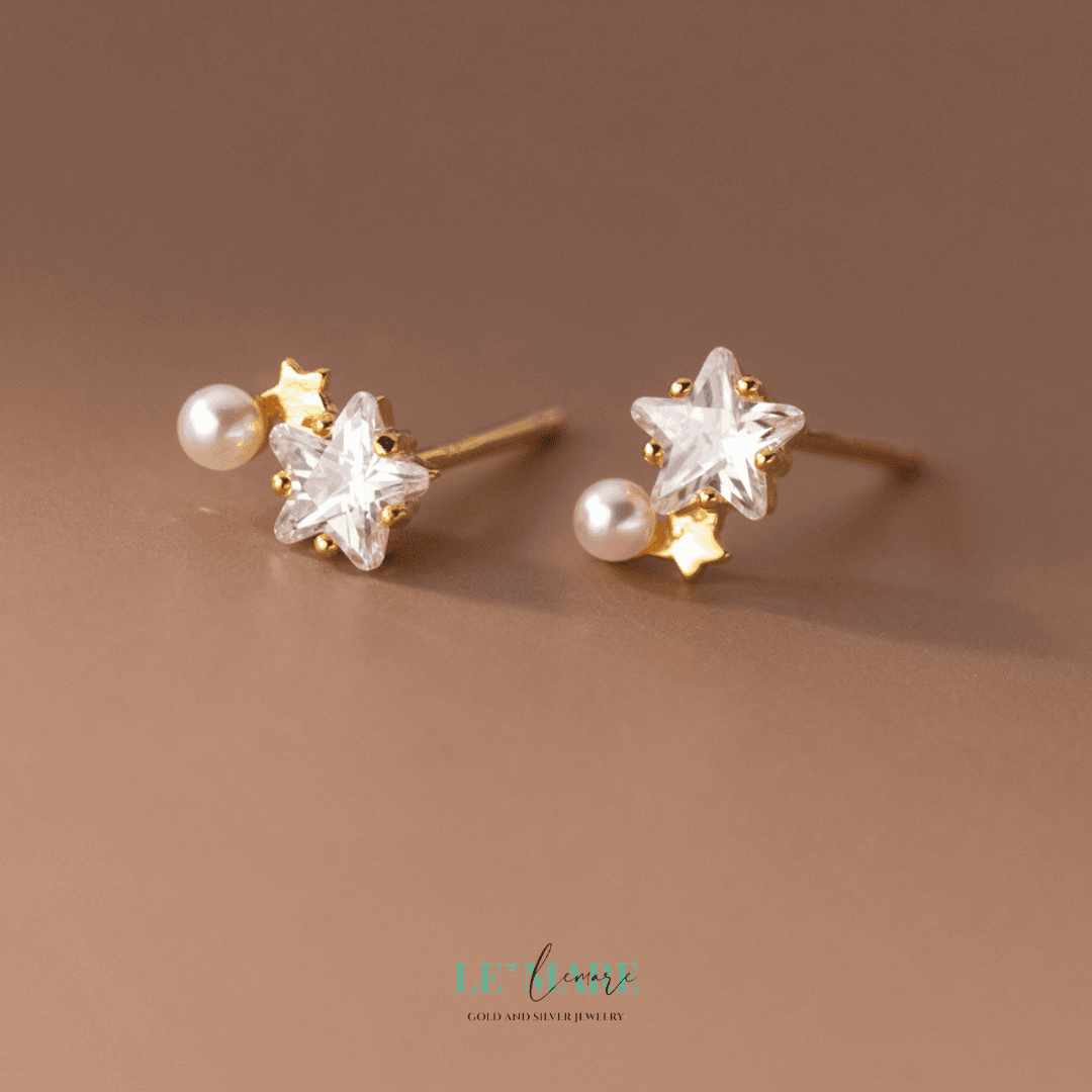 Khuyên tai bạc Le'Mare Jewelry M03345 Le'mare Jewelry LMJ