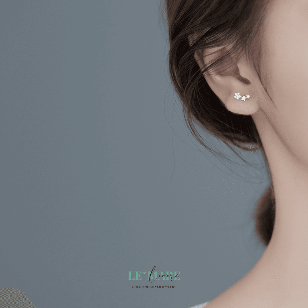 Khuyên tai bạc Le'Mare Jewelry G9436 Le'mare Jewelry LMJ
