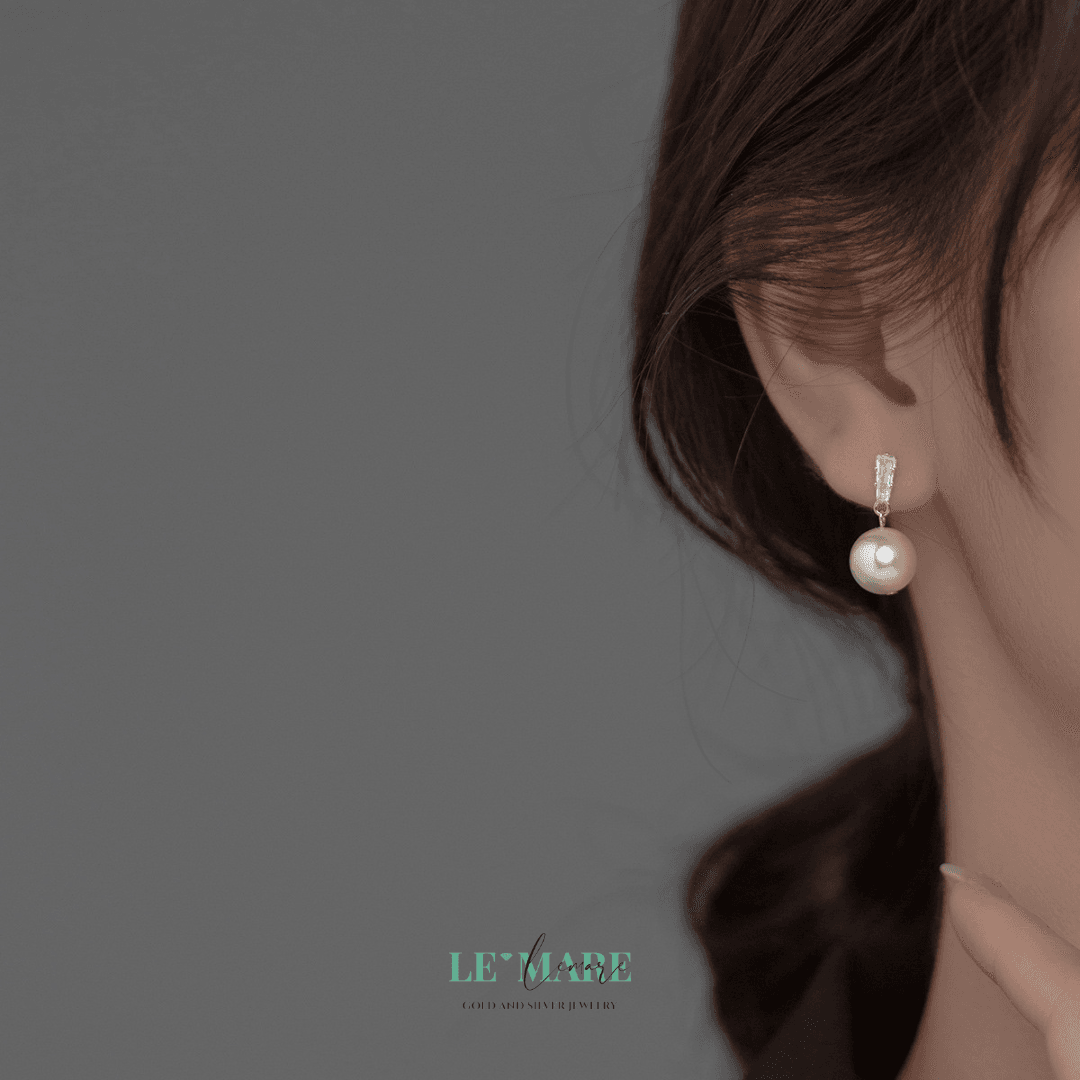 Khuyên tai bạc Le'Mare Jewelry M02462 Le'mare Jewelry LMJ