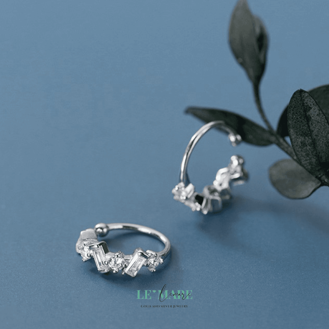Khuyên tai bạc Le'Mare Jewelry G5419 Le'mare Jewelry LMJ