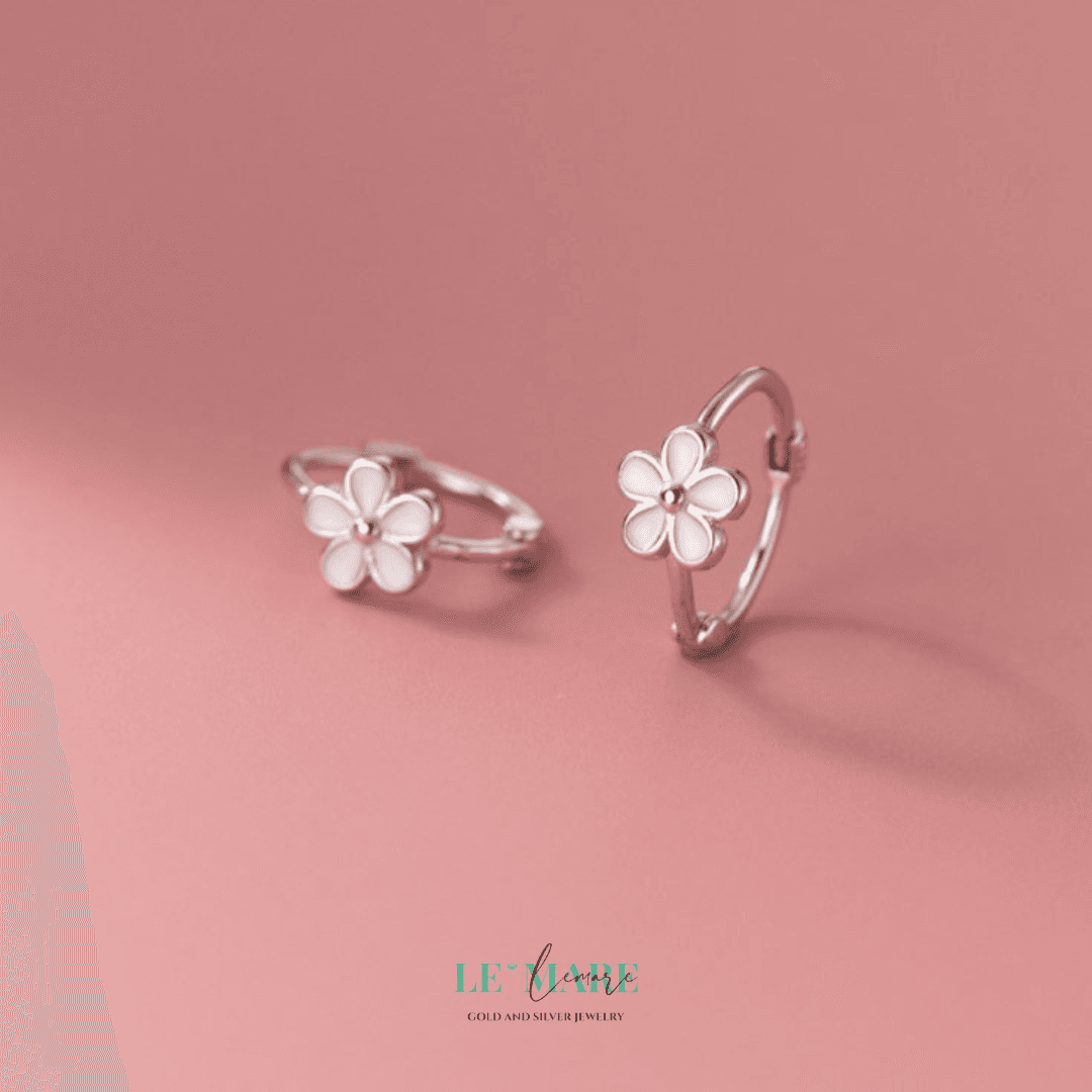 Khuyên tai bạc Le'Mare Jewelry M03547 Le'mare Jewelry LMJ