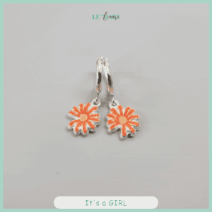 Khuyên tai bạc ta mặt hoa cúc chi quà tặng đáng yêu cho bé gái Le’Mare Jewelry Le'mare Jewelry LMJ