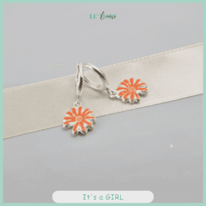 Khuyên tai bạc ta mặt hoa cúc chi quà tặng đáng yêu cho bé gái Le’Mare Jewelry Le'mare Jewelry LMJ