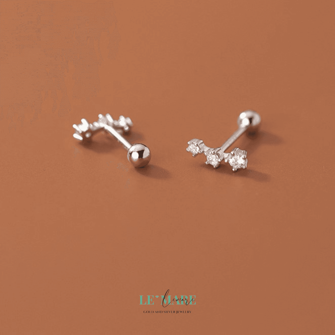 Khuyên tai bạc Le'Mare Jewelry G9405 Le'mare Jewelry LMJ