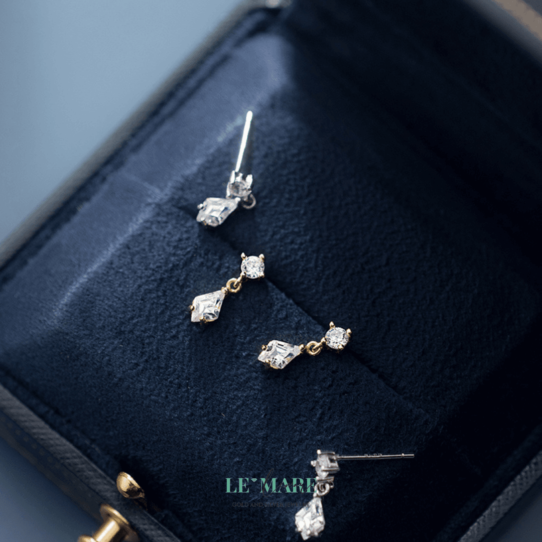 Khuyên tai bạc Le'Mare Jewelry G7118 Le'mare Jewelry LMJ