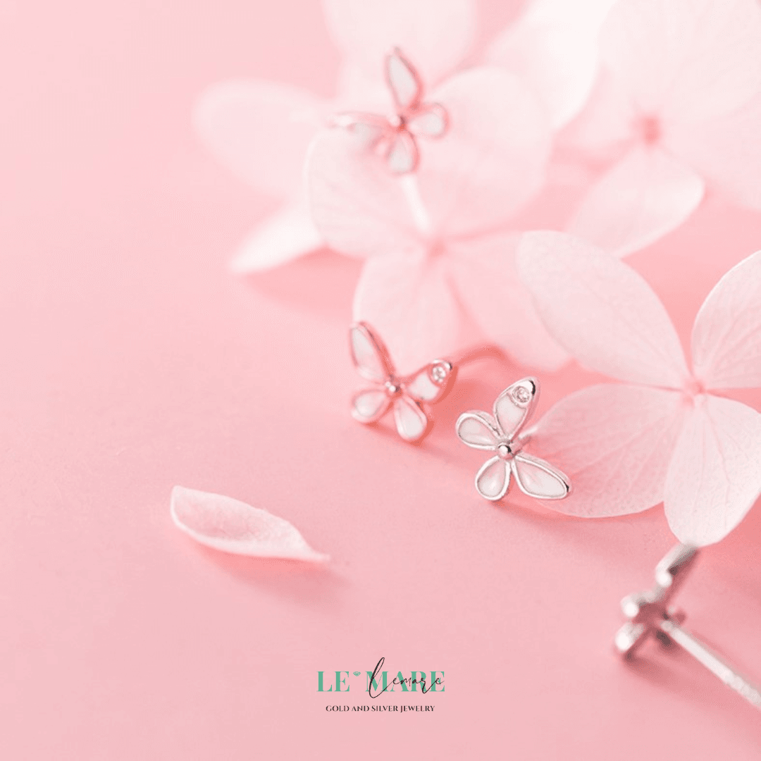 Khuyên tai bạc Le'Mare Jewelry G4956 Le'mare Jewelry LMJ