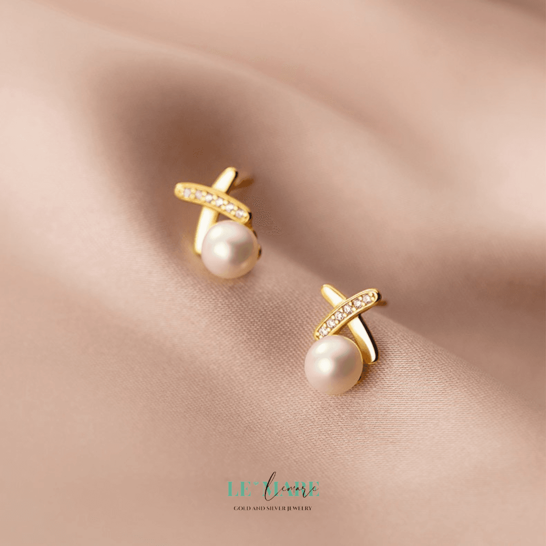 Khuyên tai bạc Le'Mare Jewelry G8965 Le'mare Jewelry LMJ