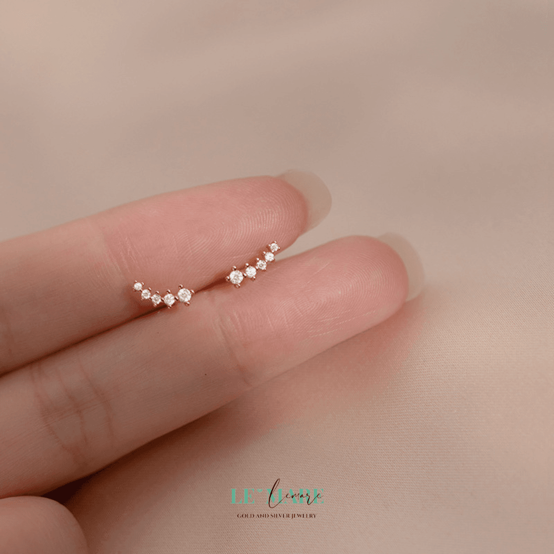 Khuyên tai bạc Le'Mare Jewelry G8535 Le'mare Jewelry LMJ