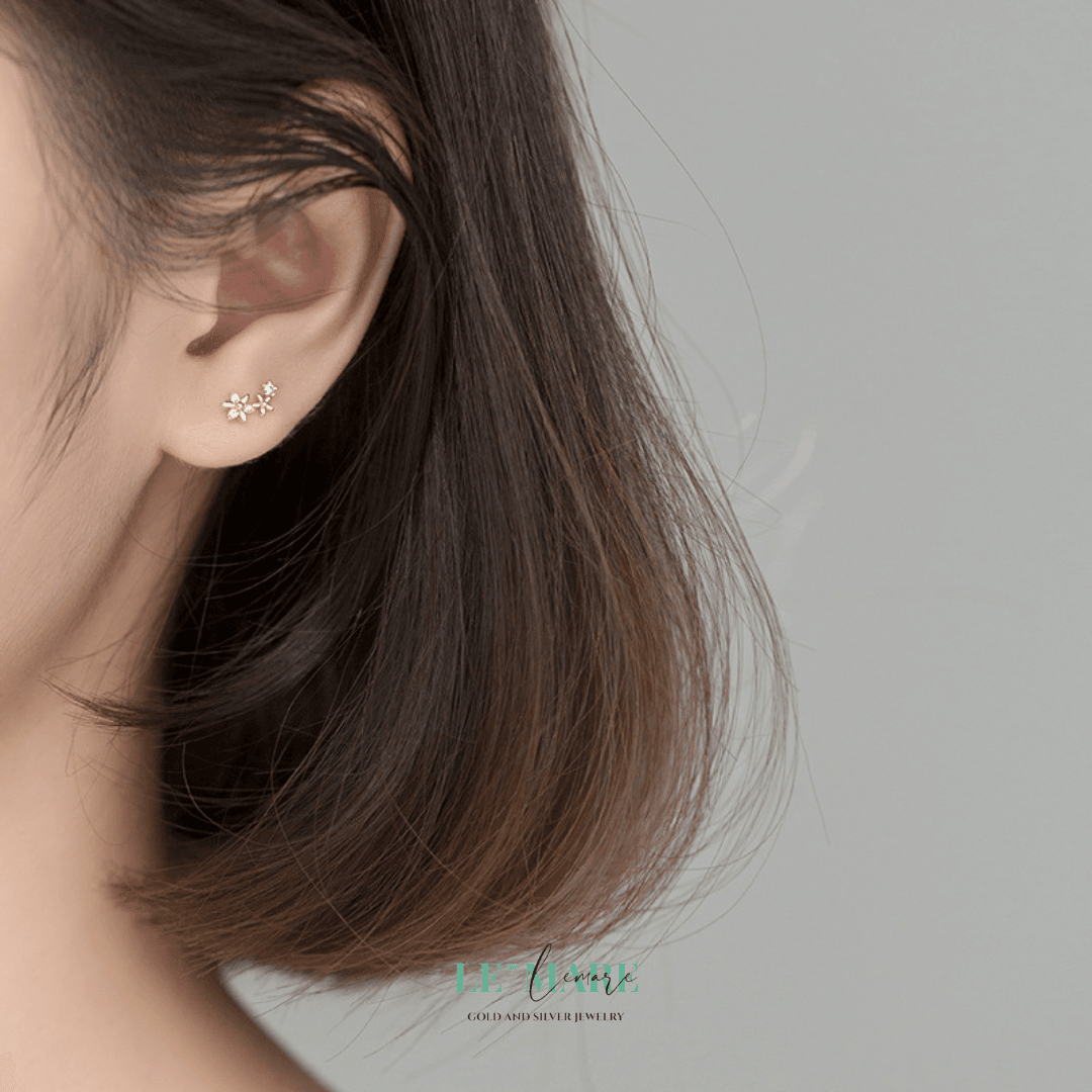 Khuyên tai bạc Le'Mare Jewelry G6378 Le'mare Jewelry LMJ